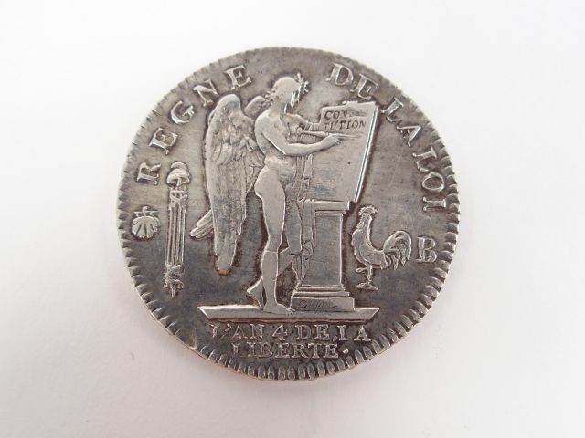 Ecu constitutionnel, 1792-Rouen. D. 1718 Très bel exemplaire. Poids: 2