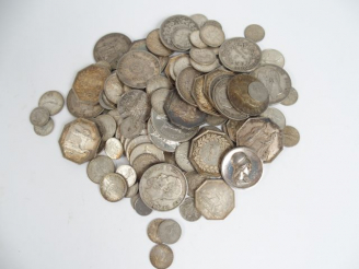 Vente aux enchères Collections de pièces, jetons ou médailles en argent. Poids: 700gr env
