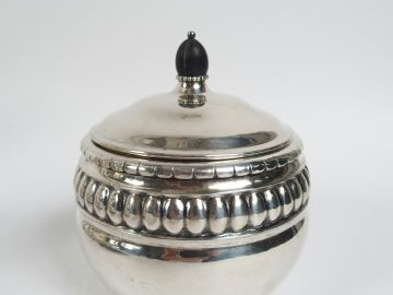 GEORG JENSEN. Service à café et à thé en argent comprenant 4 pièces de