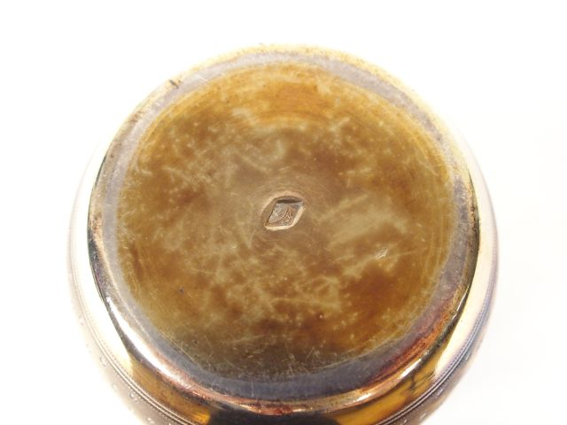 Timbale de forme tulipe en vermeil, poinçon Minerve, à décor guillauch