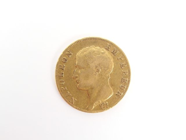 Pièce de 40 Francs or, Napoléon Empereur, 1806-A. Poids: 12,9gr