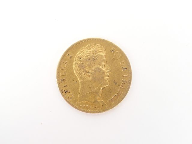 Pièce de 40 Francs or, Charles X, 1830-A. Poids: 12,9gr