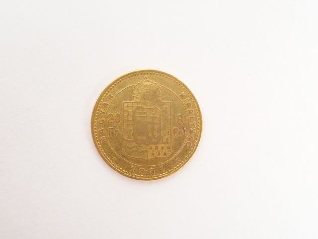 Pièce de 20 Florins or, Ferencz Jozsef, 1885. Poids: 6,4gr