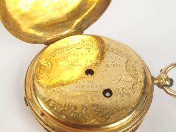 VACHERON   CONSTANTIN. Montre de gousset en or jaune, échappement à an