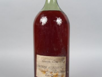 Vente aux enchères 1 DOUBLE MAGNUM (3 L) - CHÂTEAU D'YQUEM - ETIQUETTE MANUSCRITE - MISE 
