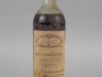 Vente aux enchères 1 BOUTEILLE - HAUT SAUTERNES BERTRAND - 1947 - BEP/BS