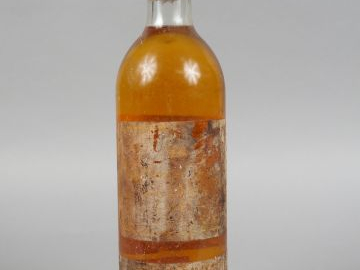 1 BOUTEILLE - CHÂTEAU D'YQUEM 1ER CC SUPERIEUR SAUTERNES - 1987 - LB/E