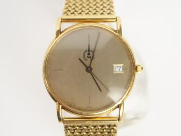 MAUBOUSSIN. Montre bracelet de dame, boitier et bracelet tressé semi-r