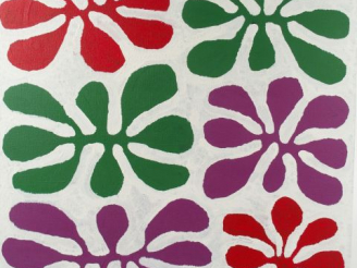 Vente aux enchères Mitjili NAPARRULA, " Composition abstraite ". Huile sur toile.  60 x 6