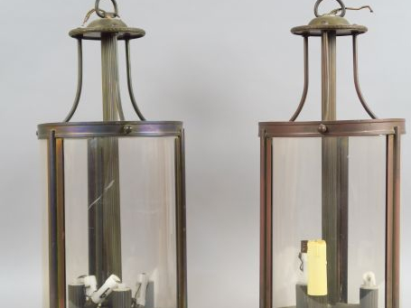 Paire de lanternes de vestibule