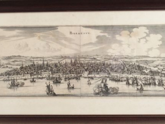 Vente aux enchères Vue d'optique de la ville de Bordeaux