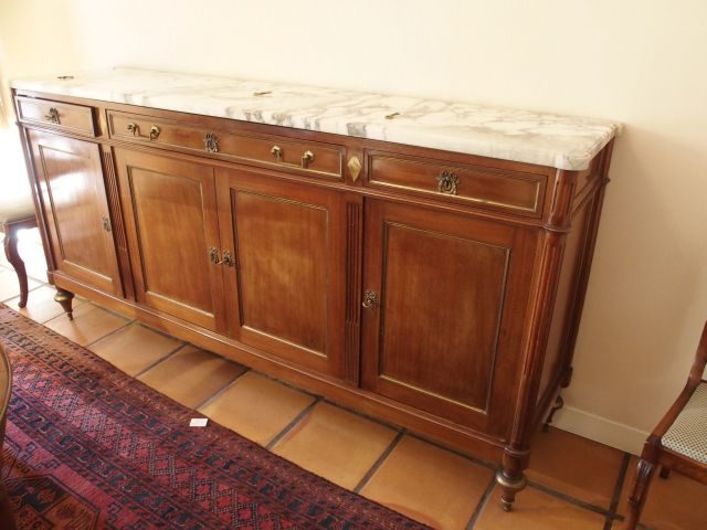 Mobilier de salle à manger de style Directoire en acajou et placage d'