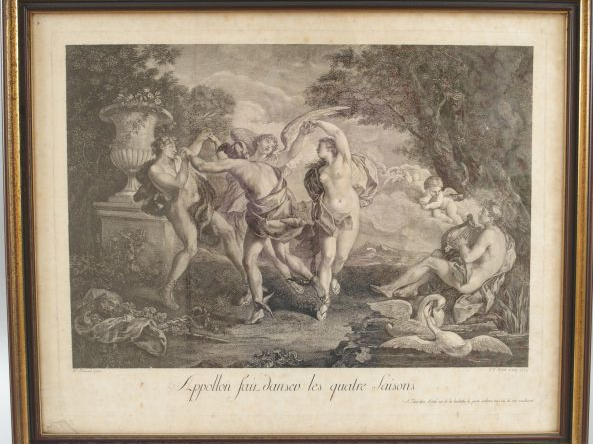 Gravure en noir "Veduta della Sita di Cesena", gravure en noir d'après