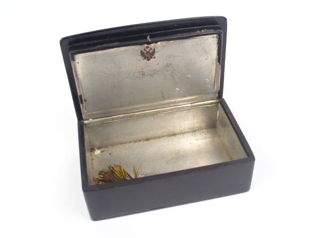 Tabatière russe XIXème Portrait d'officier sur le couvercle, monogramm