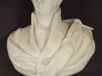 Vente aux enchères BARATTA. Sculpture en marbre 'Portrait en buste de Monsieur de Carayon