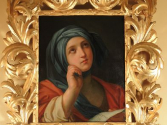 Vente aux enchères Ecole florentine du XIXe 'Allégorie de la Poésie'. Huile sur toile 60 