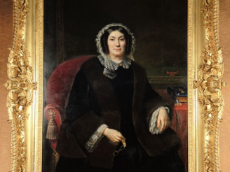 Vente aux enchères André-Etienne-Guillaume BROSSARD (1808- 1890) "Portrait de Mélanie de 