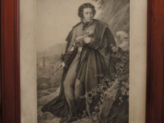 Vente aux enchères Deux lithographies en noir d'après Girodet  'Bonchamps'  et 'La Roche 