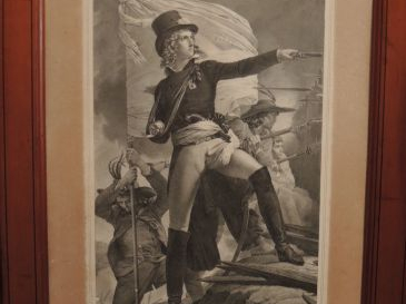 Deux lithographies en noir d'après Girodet  'Bonchamps'  et 'La Roche 
