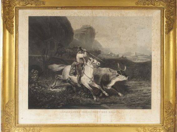 Horace VERNET. Suite de quatre gravures, gravées en noir par Jazet, da