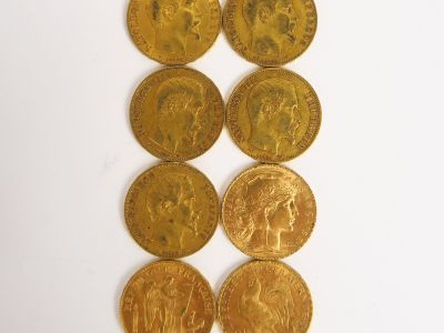 8 pièces de 20 francs or
