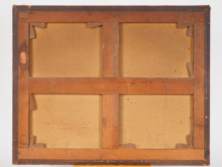 Ecole anglaise XIXème "Fête et pique-nique sur un champs de courses" H