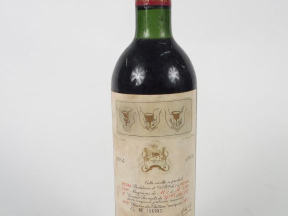 1 BOUTEILLE - CHÂTEAU MOUTON ROTHSCHILD 1er GCC PAUILLAC - 1964 - BG-L