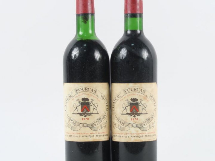 2 BOUTEILLES CHÂTEAU FOURCAS HOSTEN LISTRAC MEDOC - 1 BG/1 LB-HEP