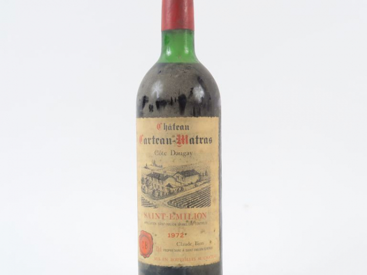 1 BOUTEILLE CHÂTEAU CARTEAU MATRAS ST EMILION - 1972 - LB/BS
