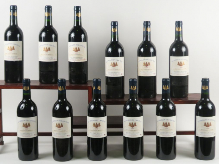 12 BOUTEILLES CARILLON DE L'ANGÉLUS GC ST EMILION - 2000 - CBO