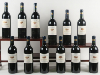 Vente aux enchères 12 BOUTEILLES CARILLON DE L'ANGÉLUS GC ST EMILION - 2000 - CBO