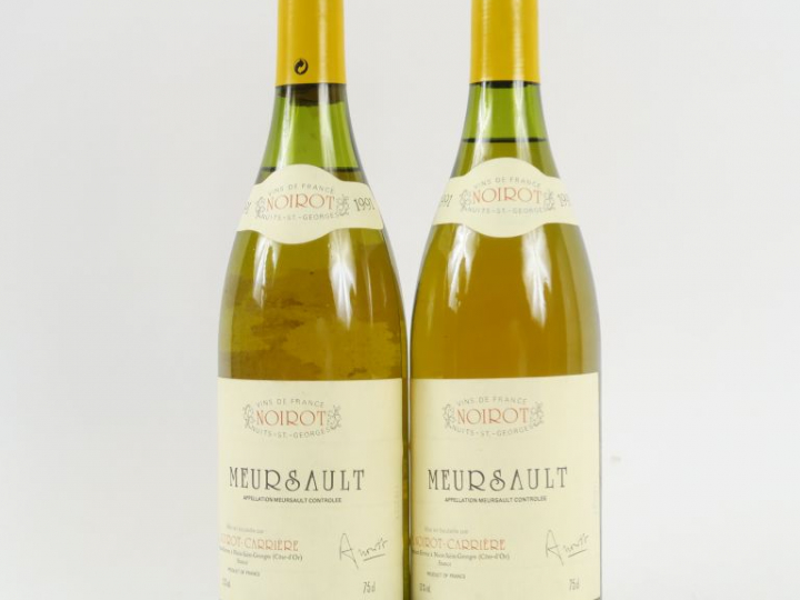 2 BOUTEILLES MEURSAULT A. NOIROT CARRIÈRE - 1991