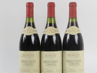Vente aux enchères 3 BOUTEILLES MERCUREY 'LES GRIVELOTTES' A. NOIROT CARRIÈRE - 1994