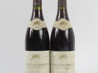 Vente aux enchères 2 BOUTEILLES GEVREY CHAMBERTIN LOUIS LESANGLIER - 1995