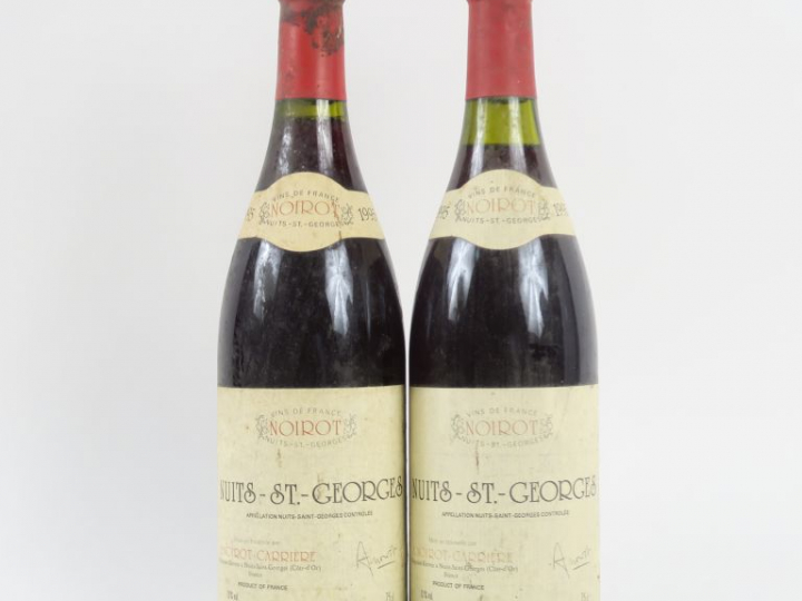 2 BOUTEILLES NUITS SAINT GEORGES A. NOIROT CARRIÈRE - 1995
