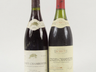 Vente aux enchères 2 BOUTEILLES GEVREY CHAMBERTIN 1995 : 1 LOUIS LESANGLIER - 1 A. NOIROT