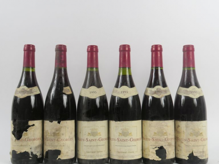 6 BOUTEILLES NUITS SAINT GEORGES CHAUVENET CHOPIN - 1995 - 4 EA/1 PRÉS