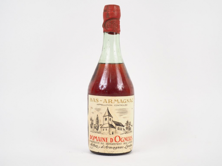 1 BOUTEILLE BAS ARMAGNAC DOMAINE D'OGNOAS - 1976 - MISE : 1986 - EA