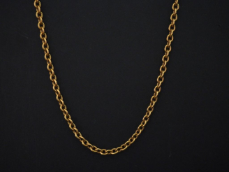 Vente aux enchères Collier en or, maille forçat. Long. 52 cm Poids : 29,30 g   