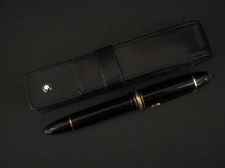 Vente aux enchères MONTBLANC, Meisterstuck n°149 Stylo plume en résine laquée noir et mét
