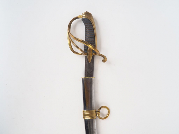 Sabre de cavalerie légère modèle AN IX probablement pour bas officier 