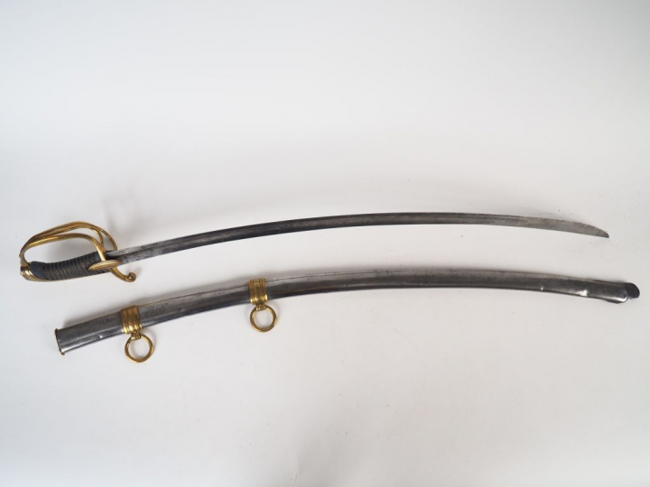 Sabre de cavalerie légère modèle AN IX probablement pour bas officier 
