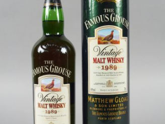 Vente aux enchères 1 BOUTEILLE WHISKY FAMOUS GROUSE - 1989