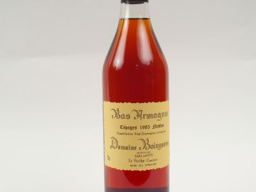 1 BOUTEILLE ARMAGNAC BOINGNERES CEPAGES NOBLES 49° - 1985 - MISE 01/20