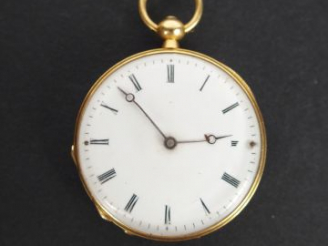 Vente aux enchères LEROY   FILS, Horlogers Galerie Montpensier à Paris. Montre de col en 