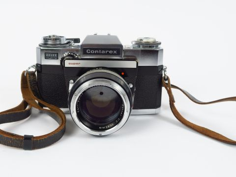 Zeiss : Contarex Super N°52502 objectif Sonnar 2/85mm N°4914632– Biogo
