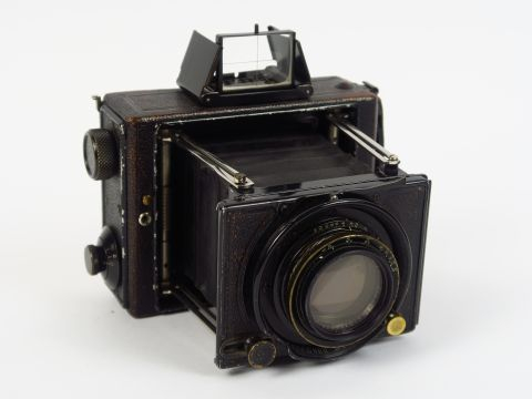 Ernemann : Klapp à tendeurs 6x9 , objectif Ernon 3,5/12cm mise au poin