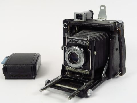Graflex : Speed Graphic 6x9 objectif Optar 4,5/101, dos pring back, do