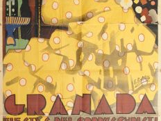 Affiche espagnole 1932 'Granada  Fiestas del Corpus Christi' par E. Es
