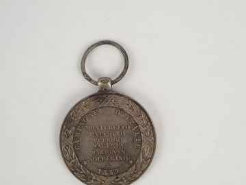 Module argent par le graveur Barre de la médaille d'Italie époque Napo